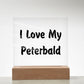Love My Peterbald - Square Acrylic Plaque