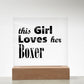 Boxer - Square Acrylic Plaque