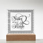 Sister of the Bride (Black) - Square Acrylic Plaque