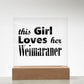 Weimaraner - Square Acrylic Plaque