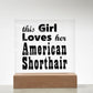 American Shorthair - Square Acrylic Plaque