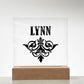 Lynn v01 - Square Acrylic Plaque