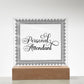 Personal Attendant (Black) - Square Acrylic Plaque