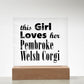 Pembroke Welsh Corgi - Square Acrylic Plaque