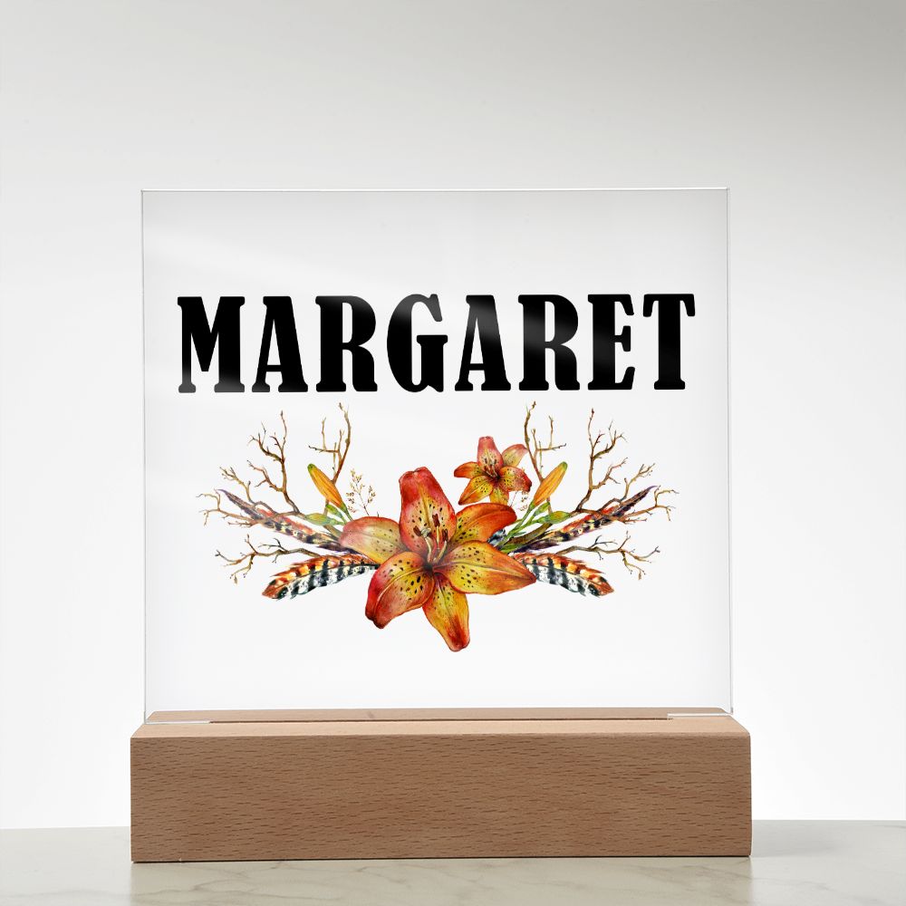 Margaret v3 - Square Acrylic Plaque