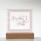 Grandma of the Bride (Rose) - Square Acrylic Plaque