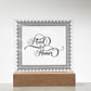 Maid of Honor (Black) - Square Acrylic Plaque