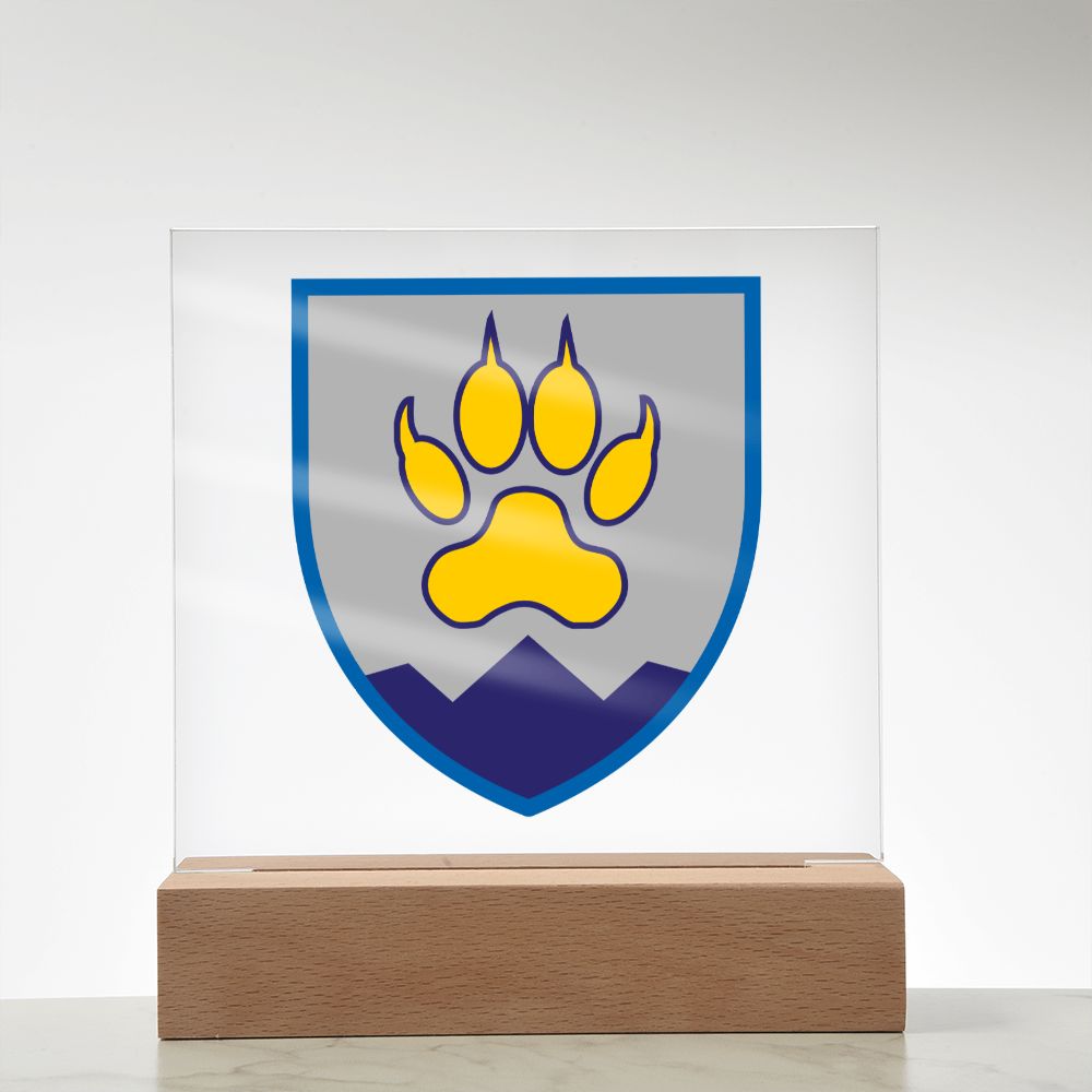 15th Mountain Assault Battalion (Ukraine) - Square Acrylic Plaque