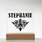 Stephanie v01 - Square Acrylic Plaque