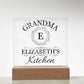 Grandma Elizabeth's Kitchen - Square Acrylic Plaque