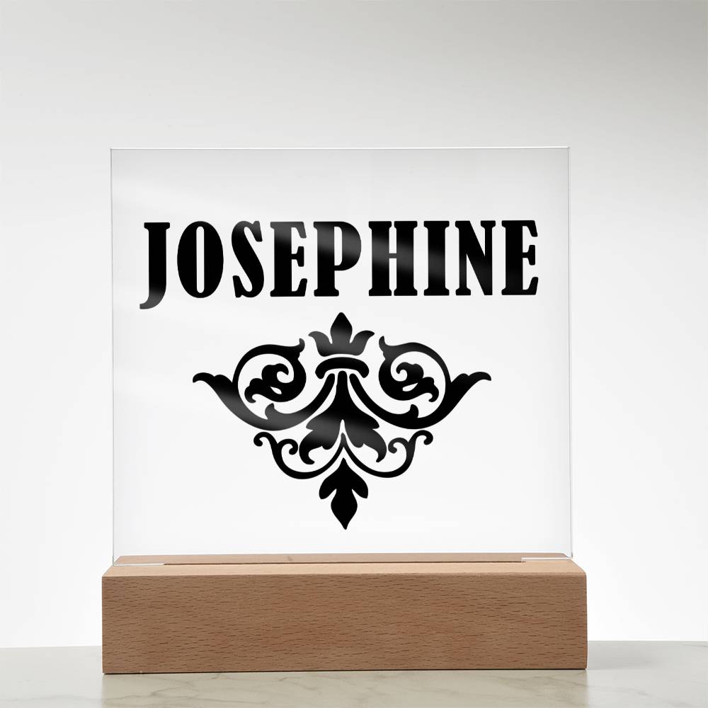 Josephine v01 - Square Acrylic Plaque