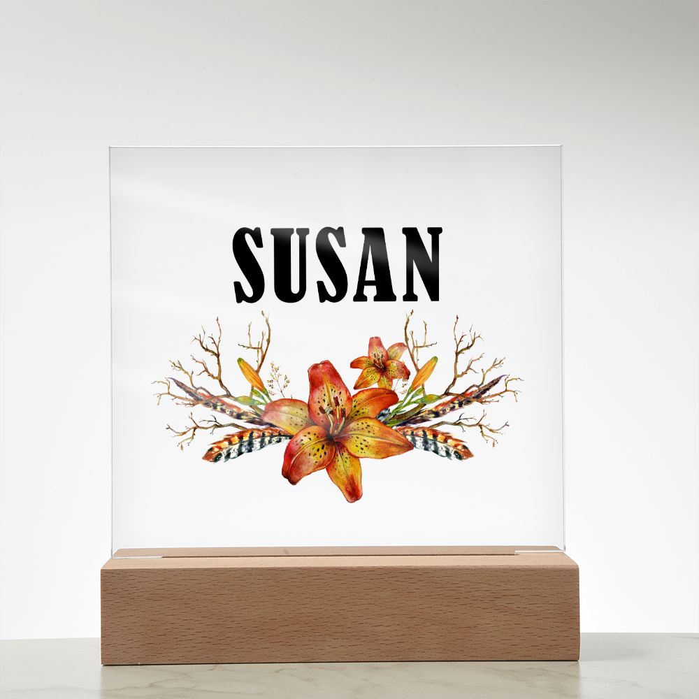 Susan v3 - Square Acrylic Plaque