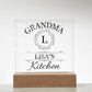 Grandma Lisa's Kitchen - Square Acrylic Plaque