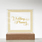 Wedding Planner (Gold) - Square Acrylic Plaque