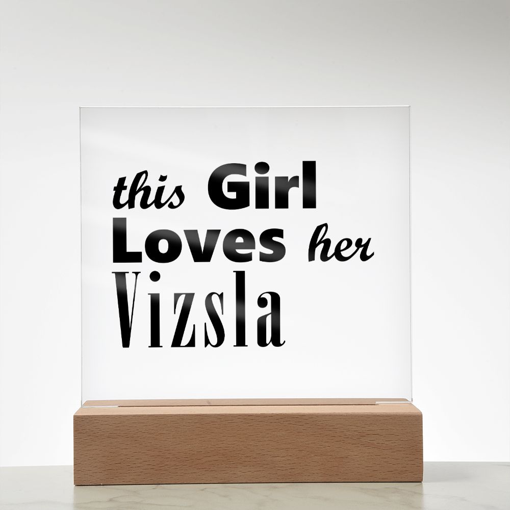 Vizsla - Square Acrylic Plaque