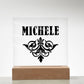 Michele no AZ v01 - Square Acrylic Plaque