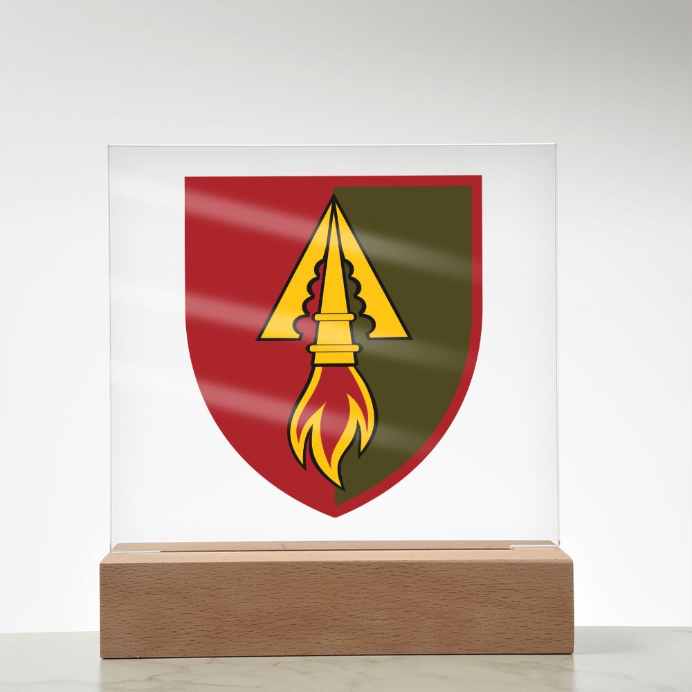 1039th Air Defence Missile Regiment (Ukraine) - Square Acrylic Plaque