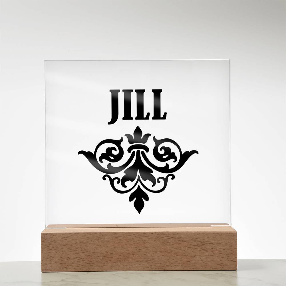 Jill v01 - Square Acrylic Plaque