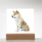 Dog Lover Collection (Watercolor) 02 - Square Acrylic Plaque