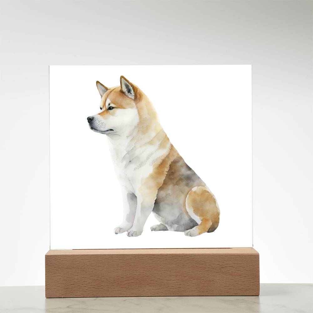 Dog Lover Collection (Watercolor) 02 - Square Acrylic Plaque