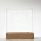Aunt of the Groom (White) - Square Acrylic Plaque