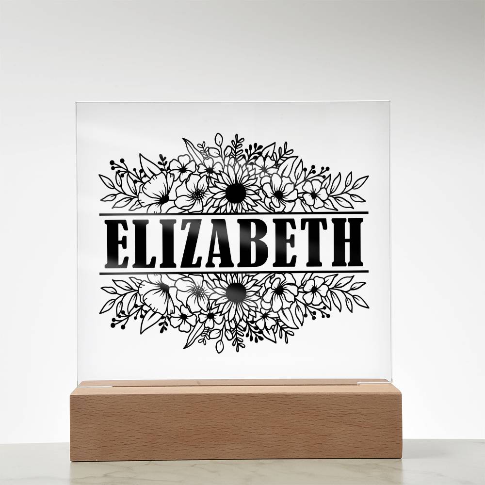 Elizabeth v2 - Square Acrylic Plaque