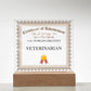 World's Greatest Veterinarian - Square Acrylic Plaque