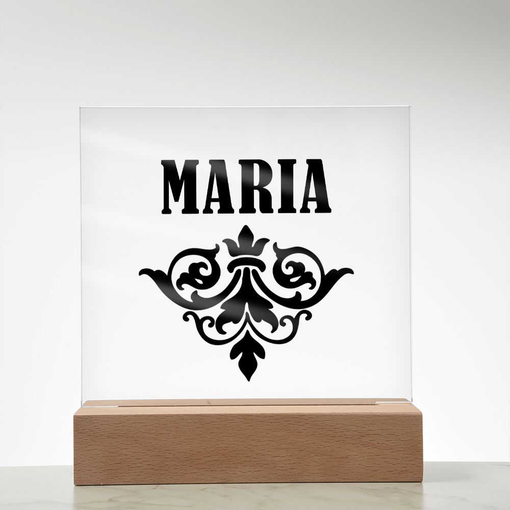 Maria v01 - Square Acrylic Plaque