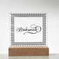 Bridesmade (Black) - Square Acrylic Plaque
