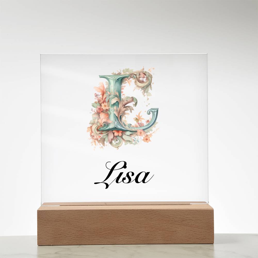 Lisa 01 - Square Acrylic Plaque