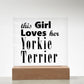 Yorkie Terrier - Square Acrylic Plaque