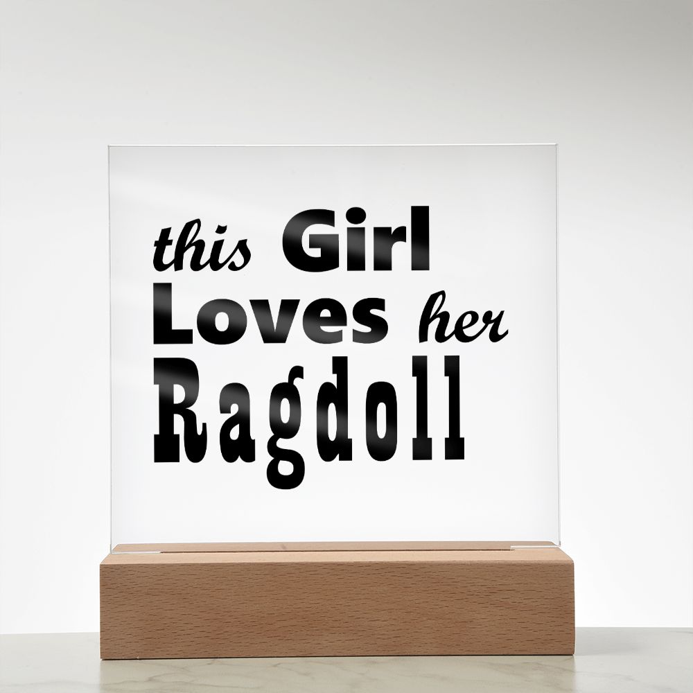 Ragdoll - Square Acrylic Plaque