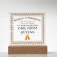 World's Greatest Girl From Queens - Square Acrylic Plaque
