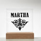 Martha v01 - Square Acrylic Plaque