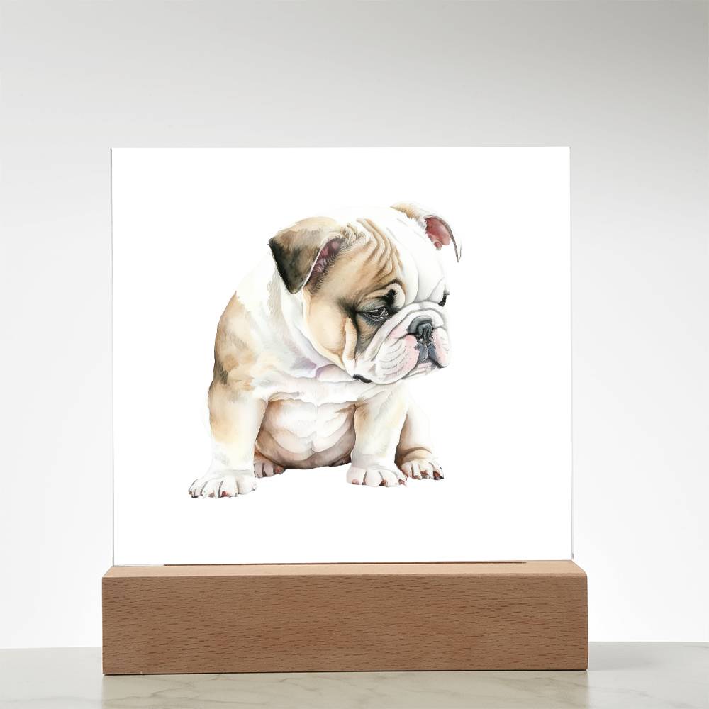 Dog Lover Collection (Watercolor) 03 - Square Acrylic Plaque
