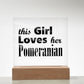 Pomeranian - Square Acrylic Plaque