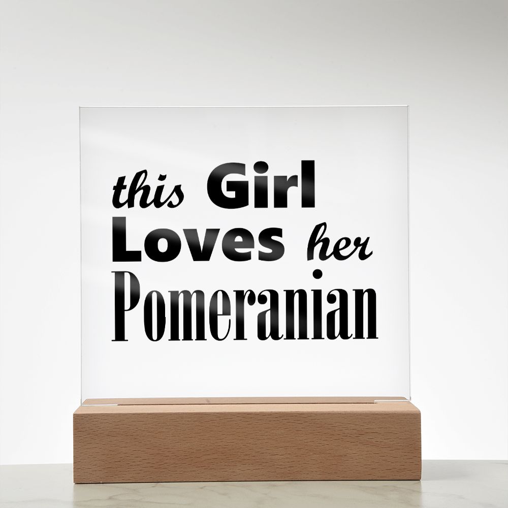 Pomeranian - Square Acrylic Plaque