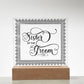 Sister of the Groom (Black) - Square Acrylic Plaque