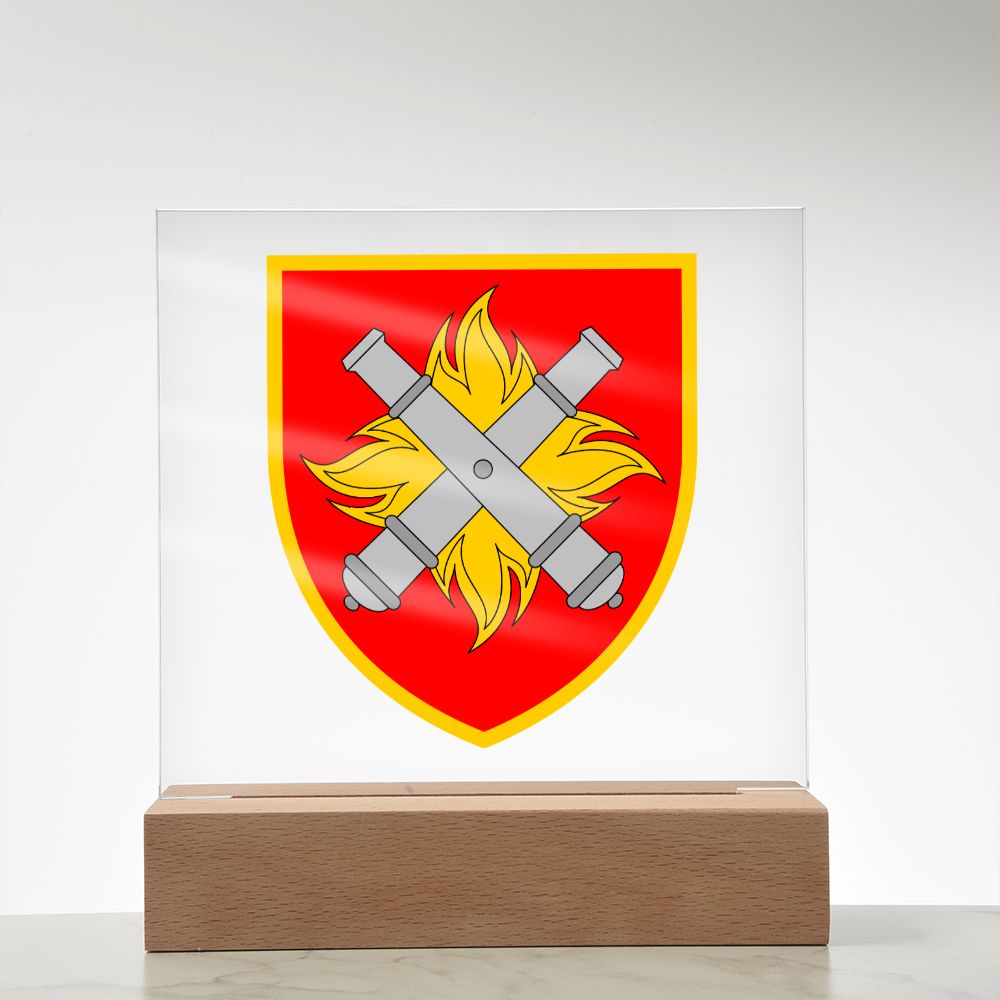 27th Rocket Artillery Brigade (Ukraine) - Square Acrylic Plaque