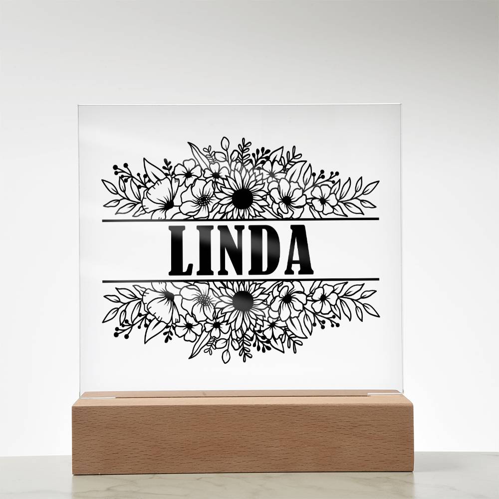Linda v2 - Square Acrylic Plaque
