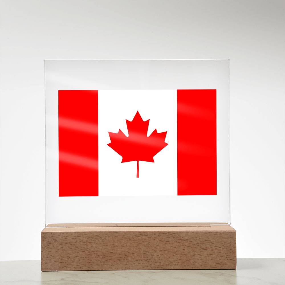 Canadian Flag - Square Acrylic Plaque