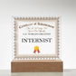 World's Greatest Internist - Square Acrylic Plaque