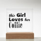 Collie - Square Acrylic Plaque