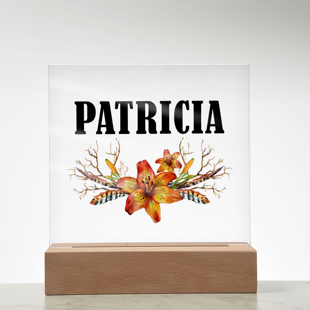 Patricia v3 - Square Acrylic Plaque