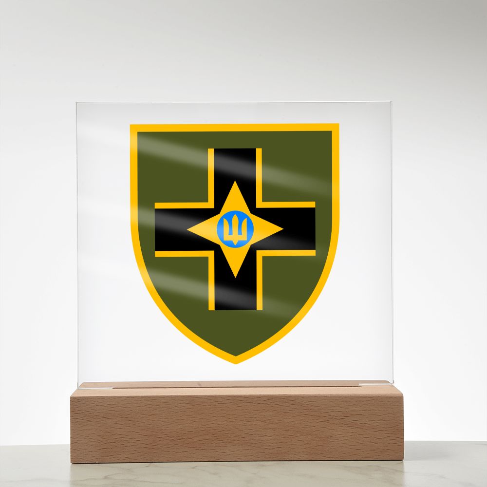 28th Mechanized Brigade (Ukraine) - Square Acrylic Plaque