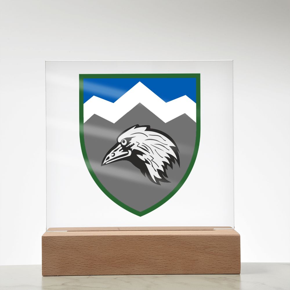 109th Mountain Assault Battalion (Ukraine) - Square Acrylic Plaque