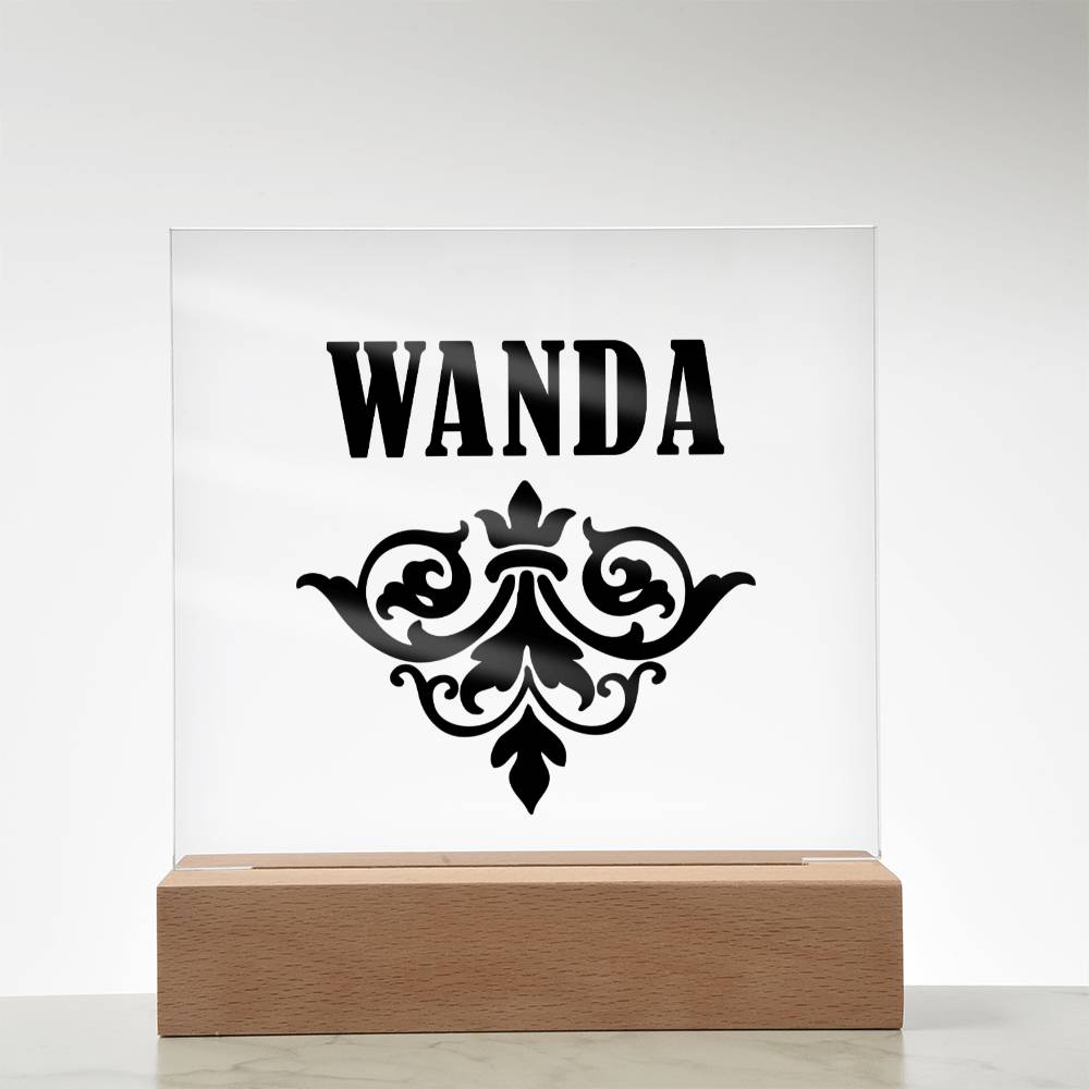 Wanda v01 - Square Acrylic Plaque