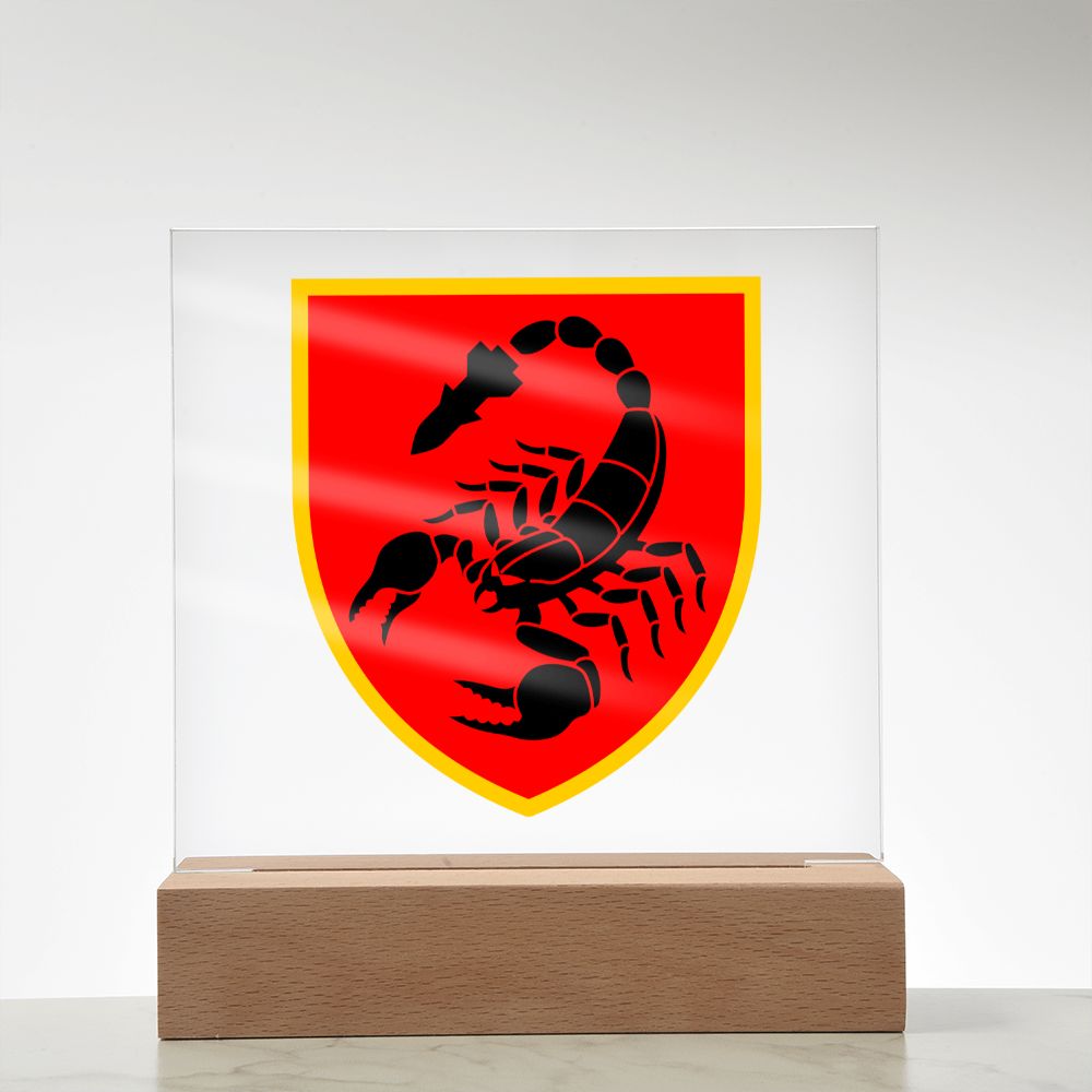 19th Missile Brigade (Ukraine) - Square Acrylic Plaque