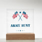 Army Aunt - Square Acrylic Plaque