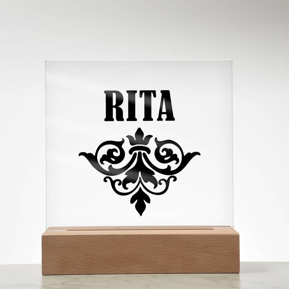 Rita v01 - Square Acrylic Plaque